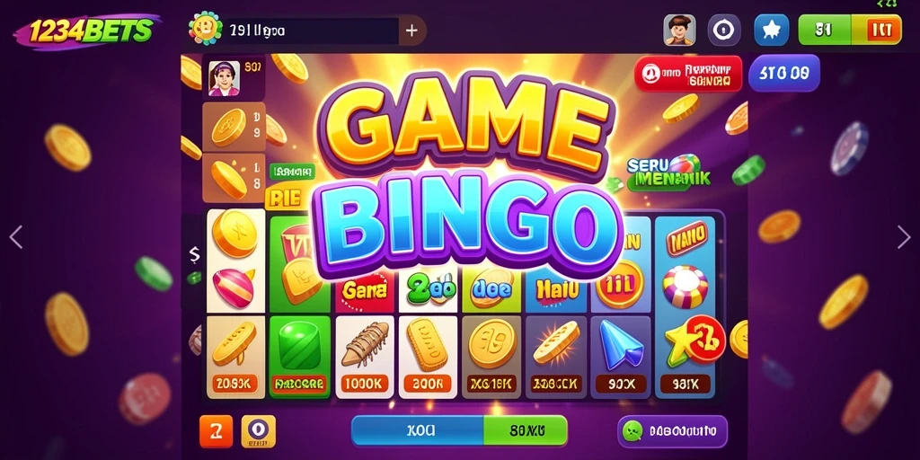 Screenshot utama 1234BETS menampilkan gameplay Bingo yang seru dan interaktif.