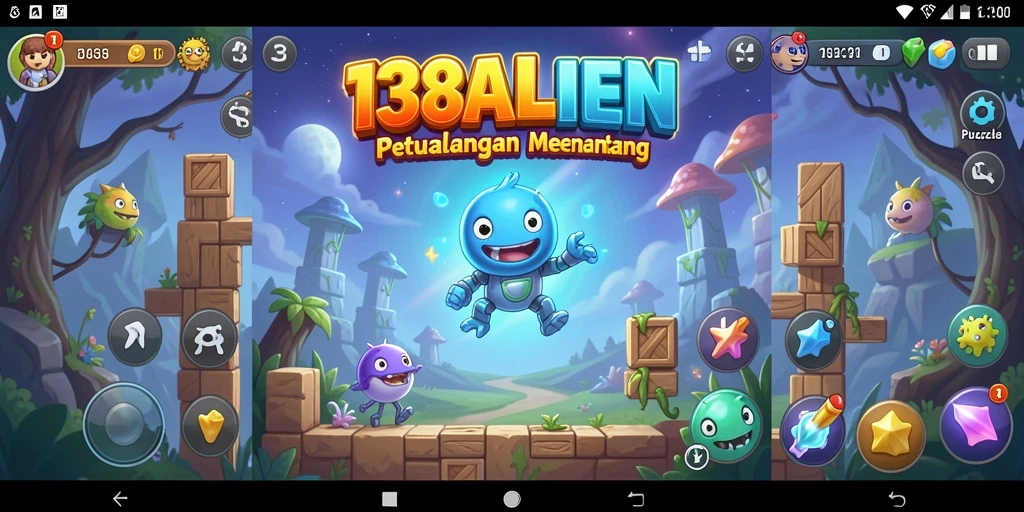 Screenshot gameplay 138ALIEN menampilkan teka-teki menantang yang dipecahkan.