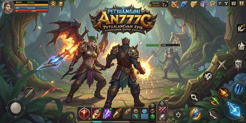 Tangkapan layar menampilkan aksi gameplay ARPG yang seru dan menegangkan.