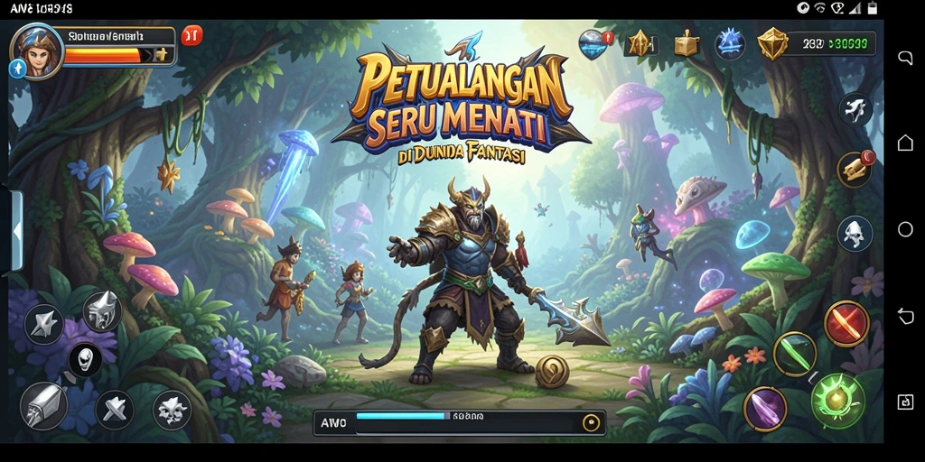 Screenshot dari gameplay seru di AW8 yang menunjukkan aksi petualangan.