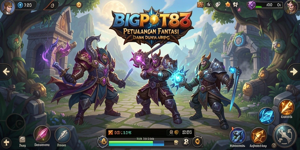 Tampilan gameplay menakjubkan dari BIGPOT88 dalam petualangan ARPG.
