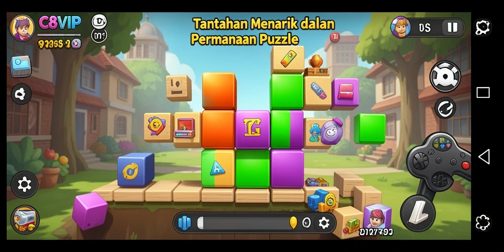 Gameplay C8VIP yang menarik dalam tantangan Puzzle.
