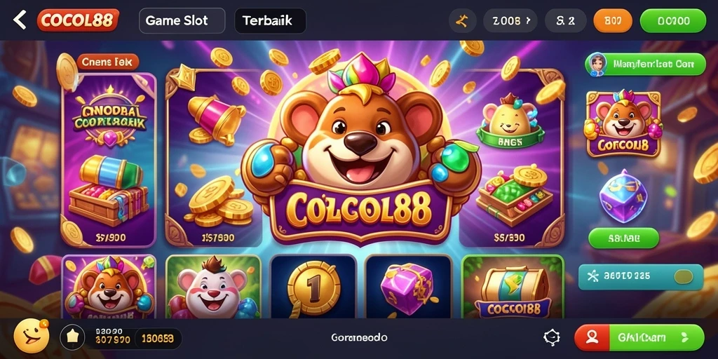 Tampilan gameplay COCOL88 yang menarik dan penuh warna.