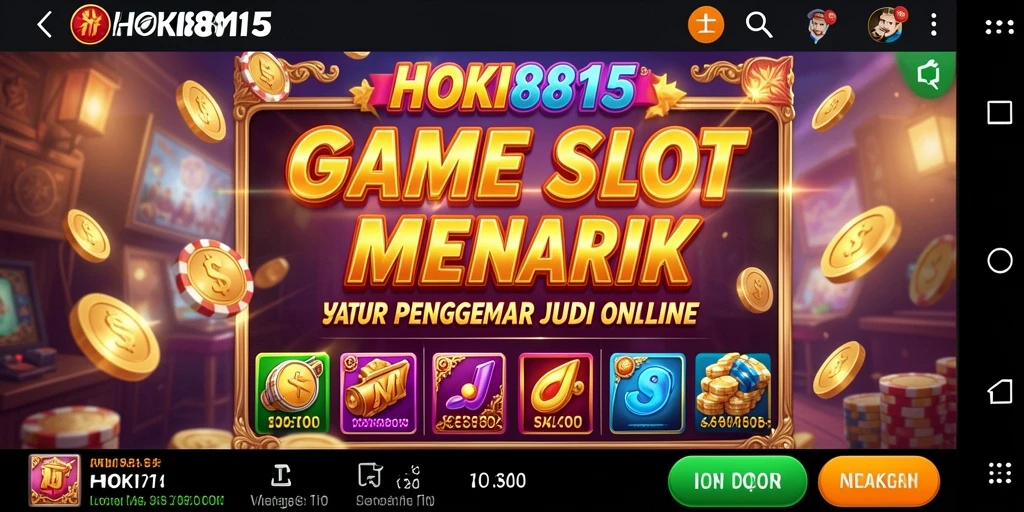 Tampilan gameplay HOKI8815 yang mengesankan dan penuh warna.