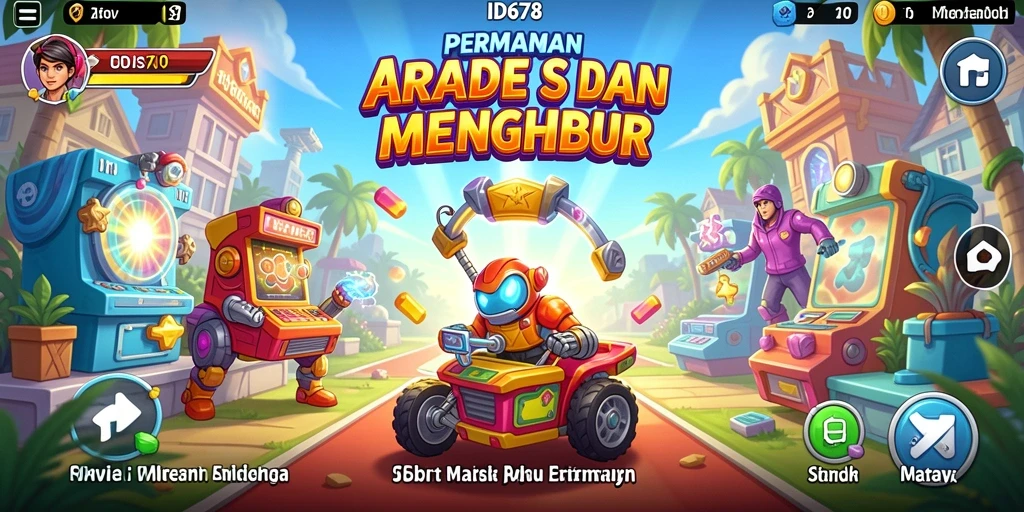 Tampilan gameplay seru dari ID678 dalam genre Arcade.