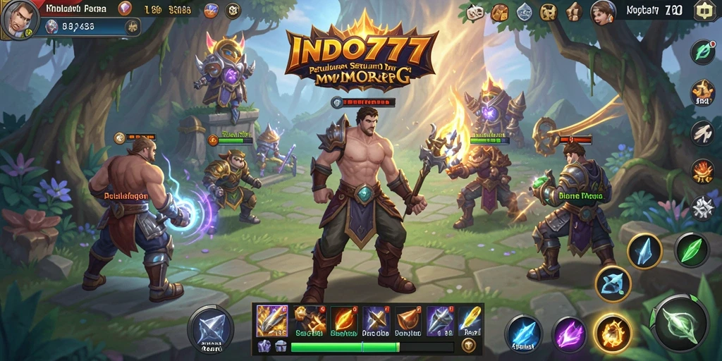 Tangkapan layar INDO777 menampilkan momen epik dalam gameplay MMORPG.