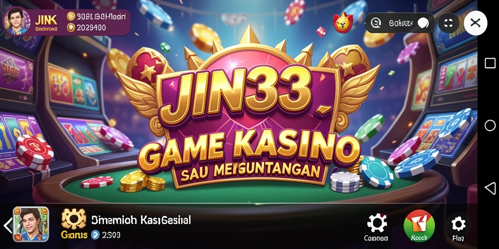 Tampilan screenshot utama JIN33 menampilkan pengalaman bermain Kasino yang mendebarkan.
