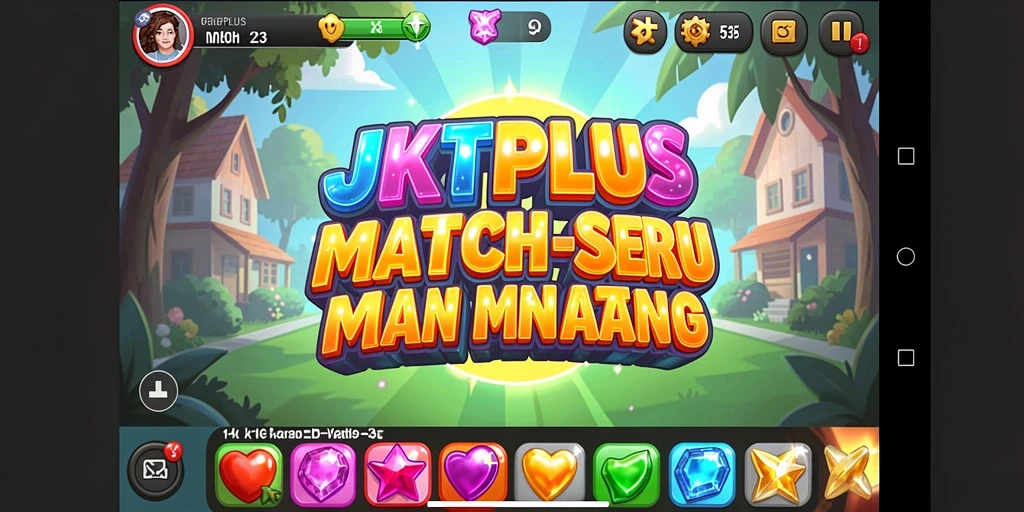 Tampilan gameplay seru dan penuh warna di JKTPLUS