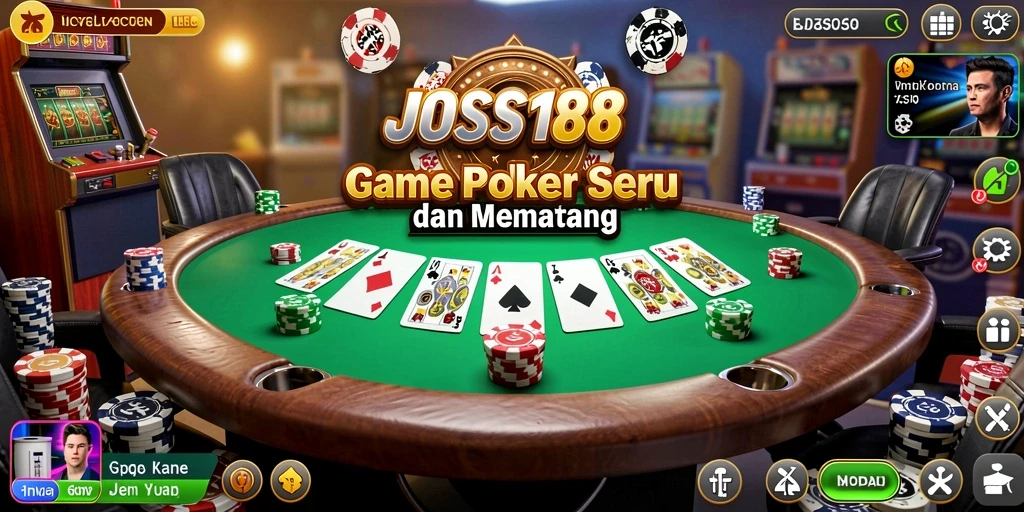 Gameplay Poker mendebarkan di JOSS188 dengan grafik menawan.
