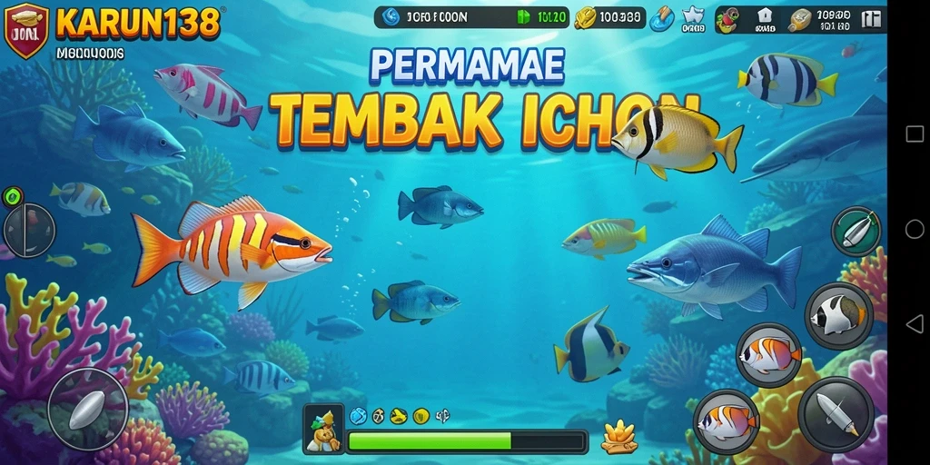 Tampilan menawan dari gameplay Tembak Ikan KARUN138 yang seru.