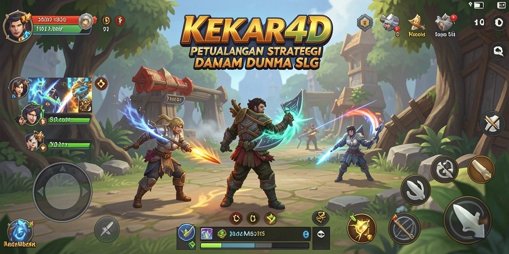 Tampilan gameplay strategis dalam KEKAR4D.