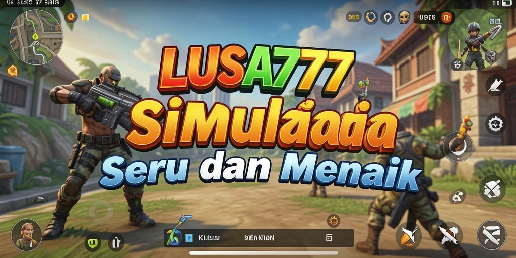 Tampilan grafis menarik yang menunjukkan gameplay LUSA777.