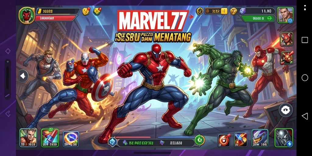 Tampilan permainan MARVEL77 dengan berbagai teka-teki menarik.