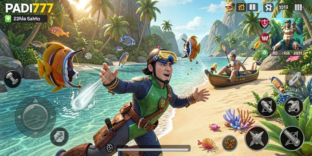 Screenshot PADI777 menampilkan gameplay seru dan penuh warna.