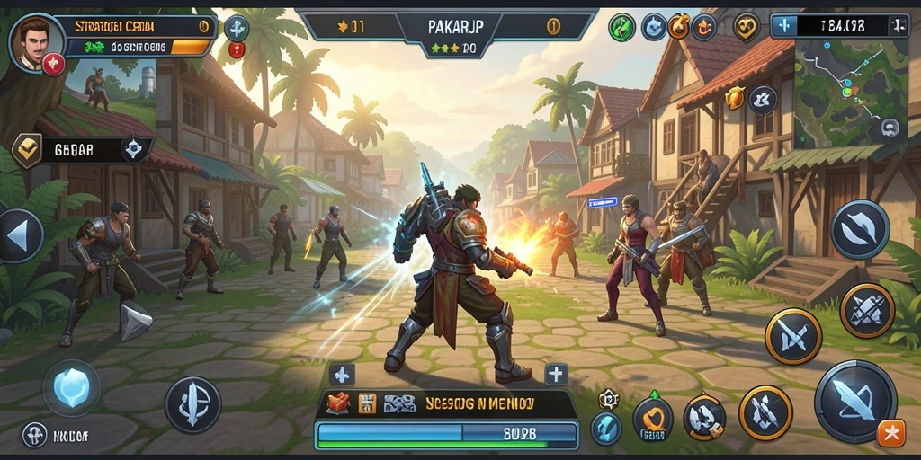 Tampilan gameplay PAKARJP yang mendebarkan dan strategis.