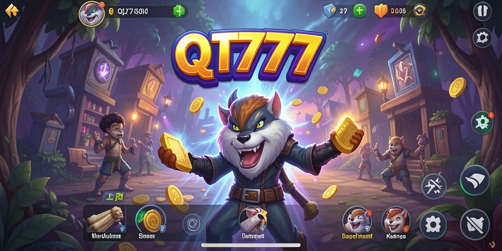 Tampilan gameplay QT777 yang menggambarkan simulasi kehidupan yang seru.