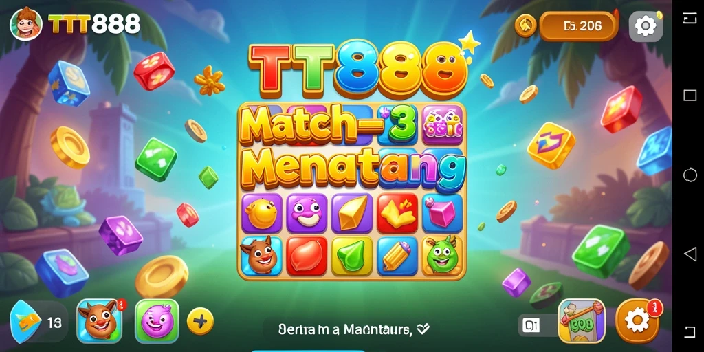 Screenshot TTT888 menampilkan gameplay seru yang penuh warna.