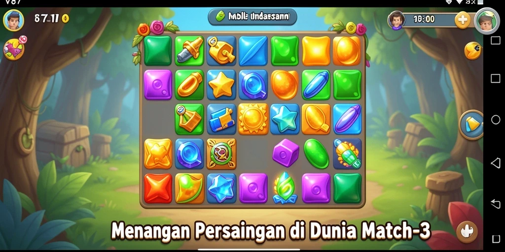 Tampilan gameplay <strong>V87</strong> yang penuh warna dan menarik.