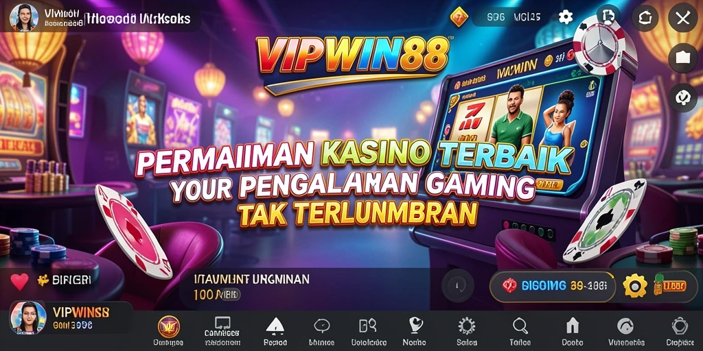 Tampilan gameplay menarik dalam aplikasi Kasino VIPWIN88.
